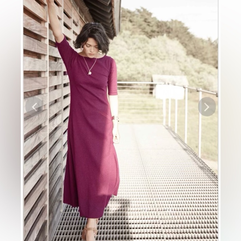Indigenous Plum Midi Dress